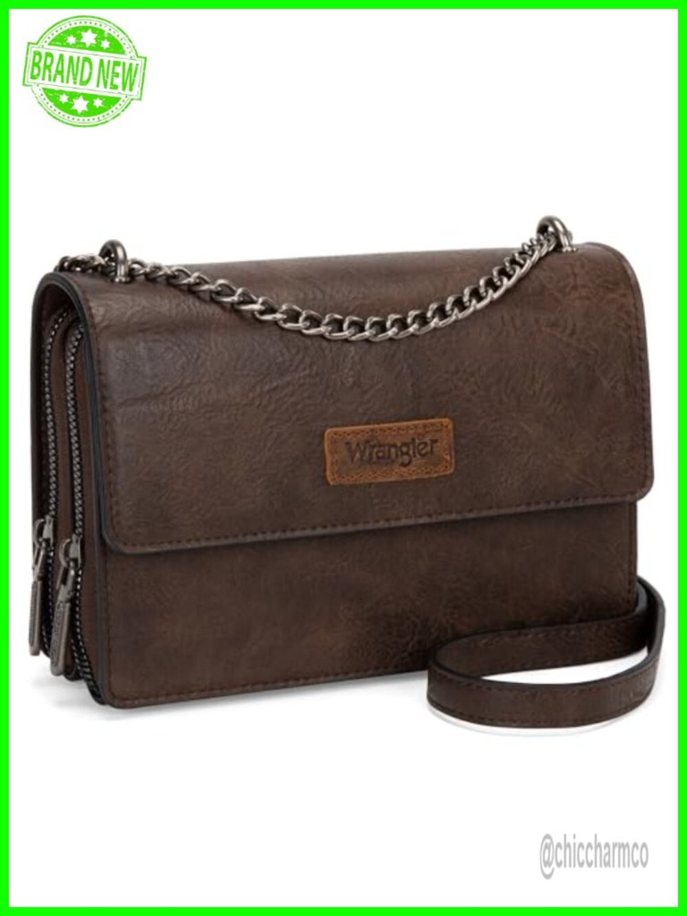 Wrangler Flap Crossbody Purse Chain Strap Small Handbag